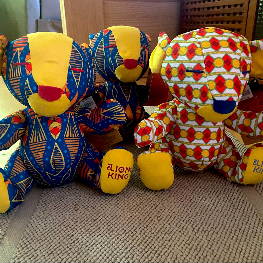 NWT Disney Store Lion King plush toys. 2 Simba and 1 Nala.